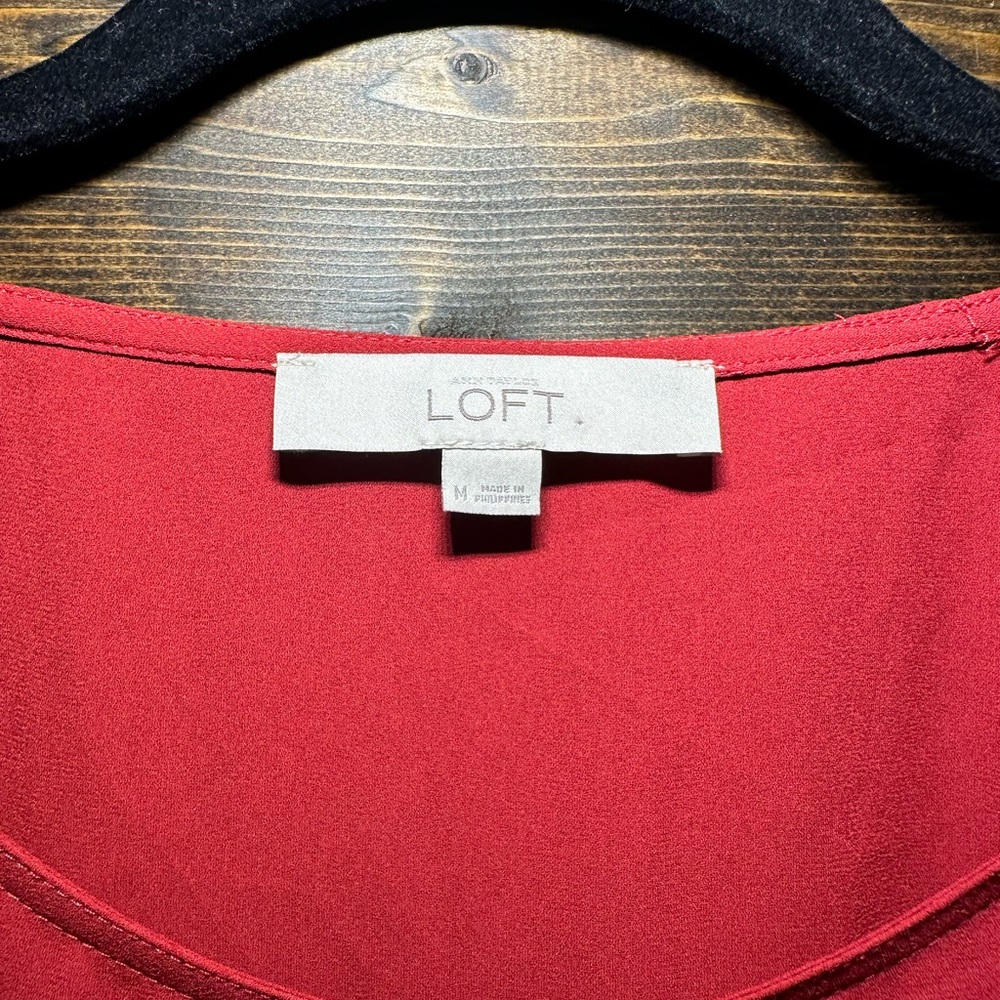 Loft Red Top - Picture 3 of 4